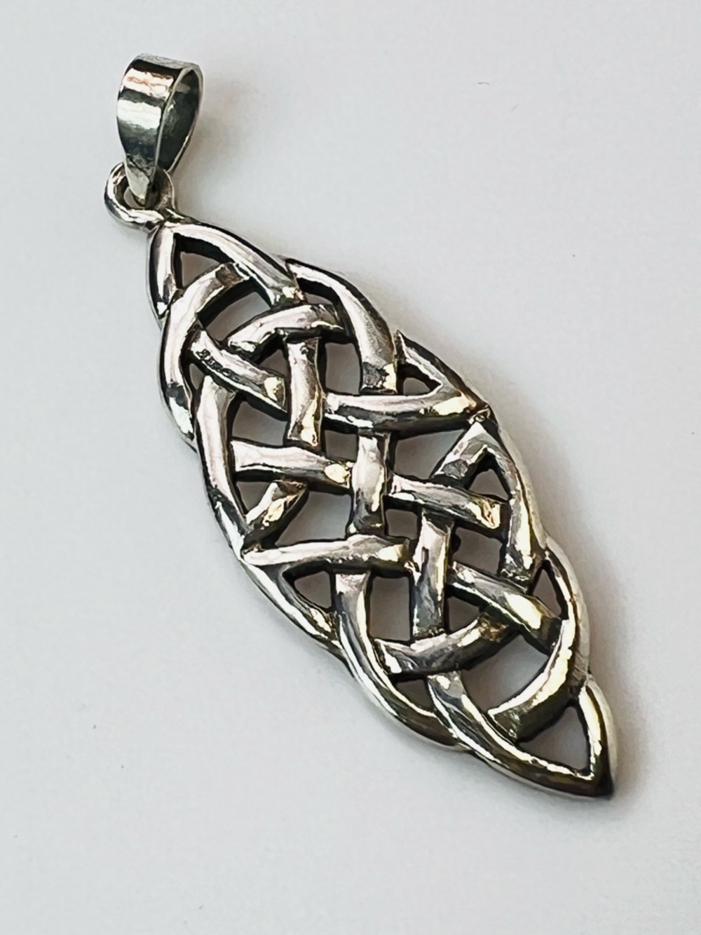 Sterling Silver Celtic Knot Pendant | Vintage-Inspired Boho Symbolic Jewelry